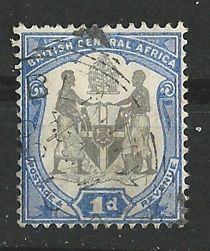 British Central Africa # 43  Coat of Arms  1d. 1897  (1) Used