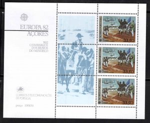 Azores Scott 333a MNH** 1982 Europa souvenir sheet CV $9