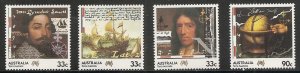 Australia 949-52 1985 Explorers set MNH