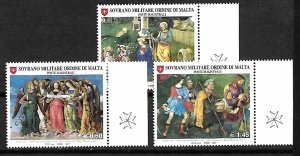 ORDER OF MALTA SMOM STAMPS .PINTURICCHIO, 2007 , MNH