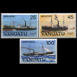 VANUATU 1984 - Scott# 377-9 Ships Set of 3 LH