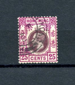 Hong Kong #117 (H069) King George V, 25¢ red violet & dull violet, used, F-VF