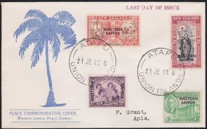 TOKELAU IS 1948 cover - last day of Samoa PO - used from ATAFU.............B1150