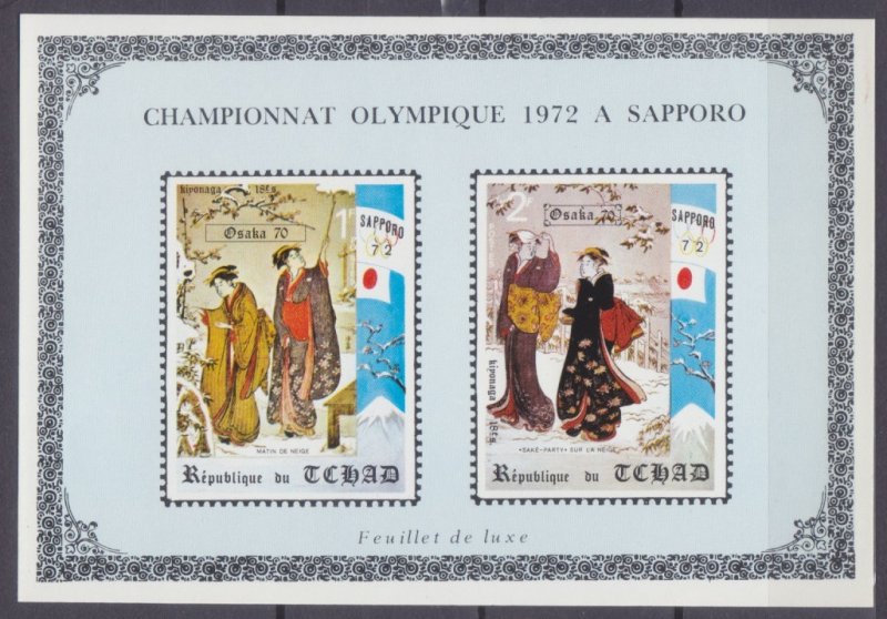 1971 Chad 353-354/Bb Lux 1972 Olympic Games in Sapporo