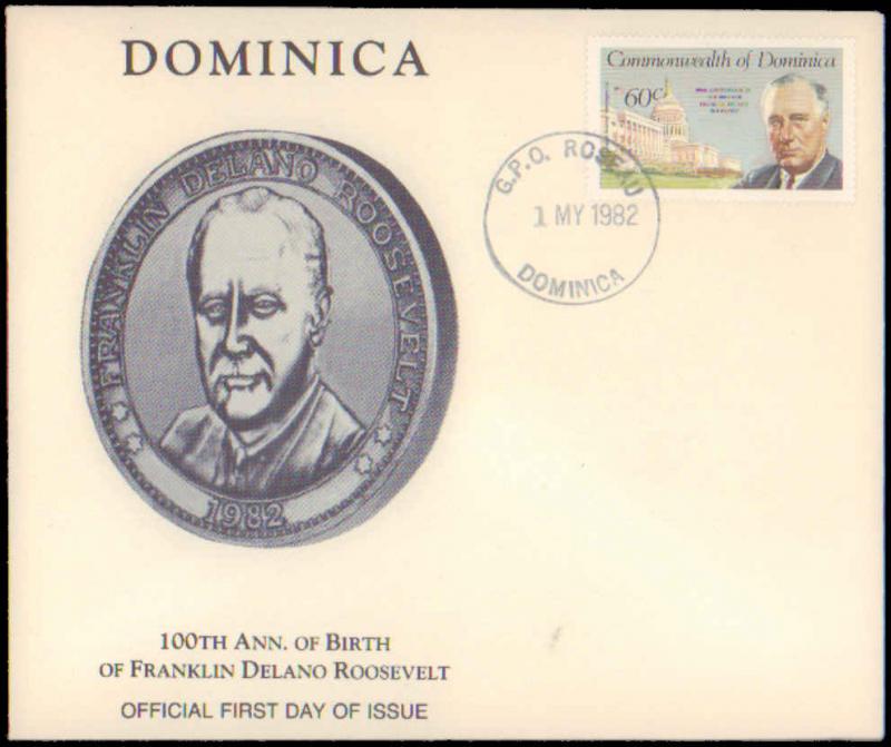 Dominica, Worldwide First Day Cover, Americana