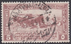 Egypt 1926 Sg126 5m Brown Fine Used 12th Agricultural Exhibition, Cairo