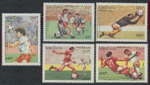 1991 Laos 1261-1265 1994 FIFA World Cup in USA 8,20 €