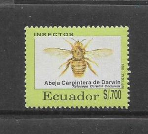 BEE - ECUADOR #639 Carpenter Bee  MNH