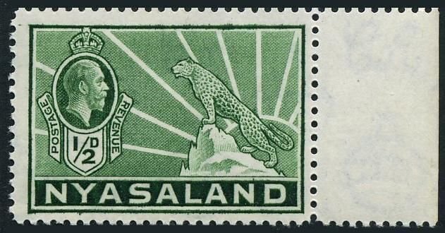 Nyasaland 38, MNH. Michel 36. King George V, Leopard, 1934.