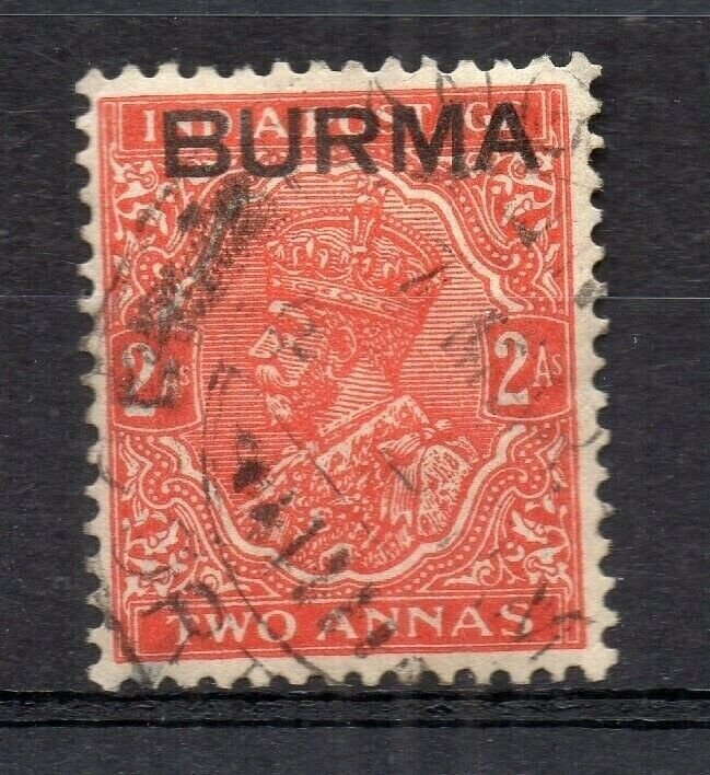 Burma 1937 Early Issue Fine Used 2a. Optd NW-167057