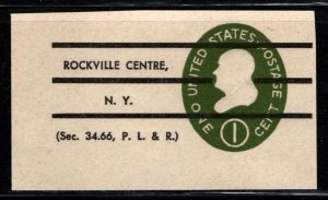 #U532 Franklin Precancelled Cut Square Type 3a3 - Used