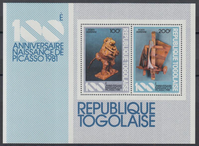 XG-Y973 TOGO IND - Picasso, 1981 Birth Centenary, Paintings MNH Sheet