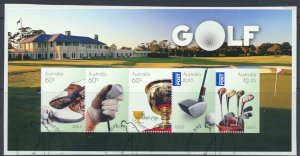 Australia SC# 3569a SG MS3646 Golf Used with fdc see details & scan