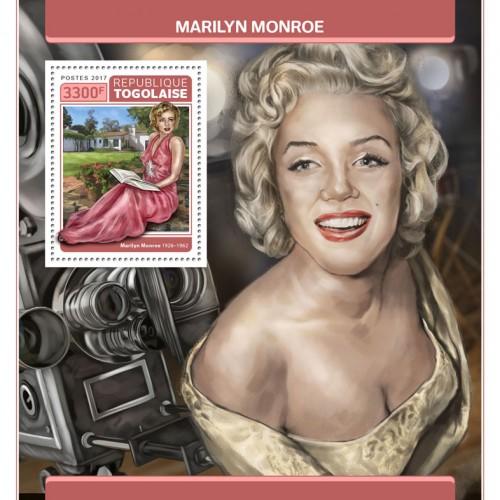 TOGO - 2017 - Marilyn Monroe, 55th Death Anniv - Perf Souv Sheet -MNH