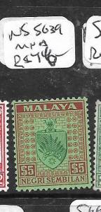 MALAYA NEGRI SEMBILAN  (P0105BB)  ARMS $5.00  SG 39  MNH 