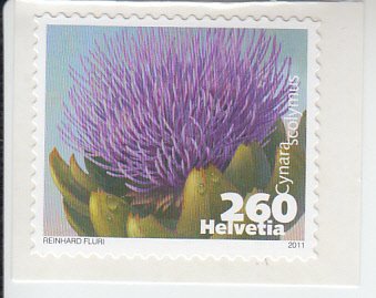 2011 Switzerland Artichoke Blossoms (Scott 1417) MNH