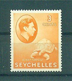 Seychelles sc# 127 (2) mh cat value $.75