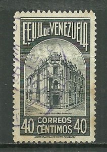 1938 Venezuela 40c Caracas Post Office used SCV $7.15