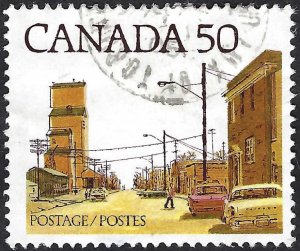 Canada #723A 50¢ Prairie Town(1978). 1978 on license plate. Used.