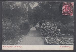 Natal Sc 102 on 1909 Botanical Gardens, Maritzburg PPC to Canada