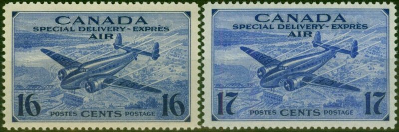 Canada 1942-43 Air Set of 2 SGS13-S14 Fine VLMM