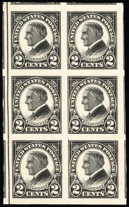 US Stamps # 611 MNH Jumbo Huge Block Of 6