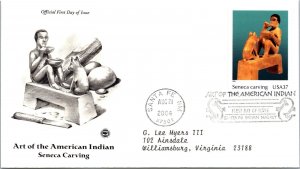 FDC 2004 SC #3873 Seneca Carving - Santa Fe NM - Single - J3177