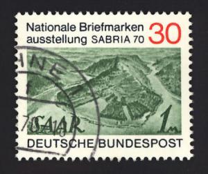 W. Germany Sc# 1017 30pf Saar # 171 CTO