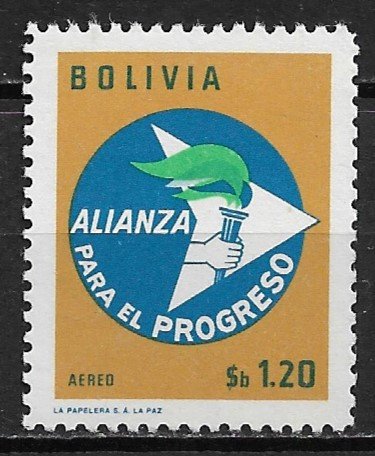 1963 Bolivia C250 Alliance for Progress 2nd Anniversary MNH