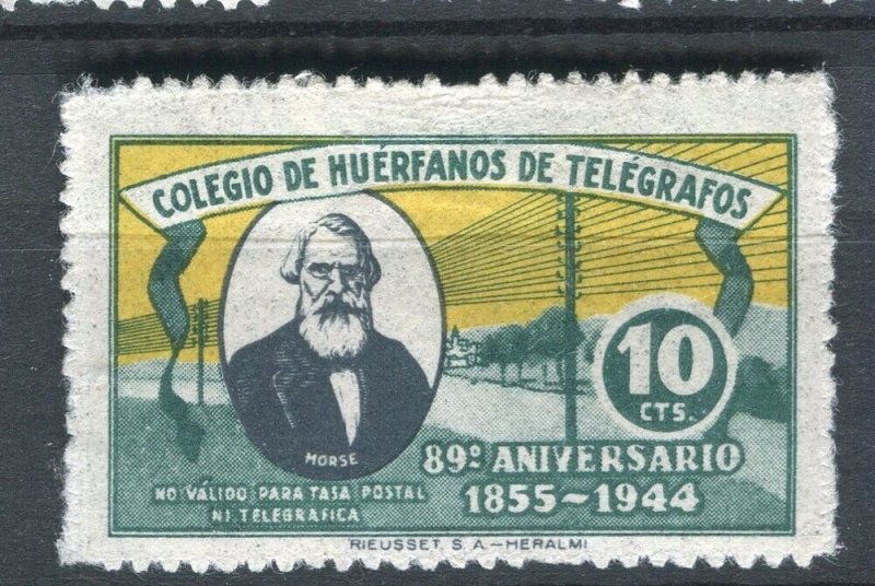 ARGENTINA; 1940s early Telegrafos issue Mint hinged 10c. value