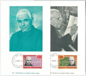 63842 - VATICAN Vatican - POSTAL HISTORY: Set of 2 MAXIMUM CARD 1972 - MUSIC-