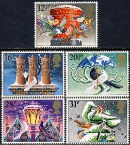 Great Britain 1983 Sc 1035-9 Christmas Themes Stamp MNH