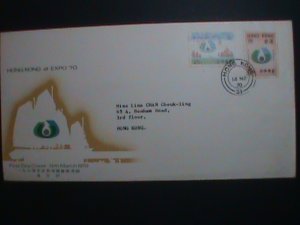 ​CHINA-HONG KONG-FDC-1970-SC# 255-6  EXPO'70- OSAKA, JAPAN USED VERY FINE