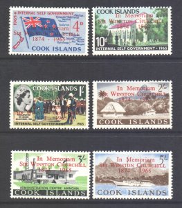 Cook Islands Scott 164/169 - SG179/184, 1966 Churchill Set MH*