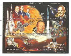 Chad 1997 Perf. Story Of Space Exploration 96 Full N° 1487 A - 1522 A BL 273