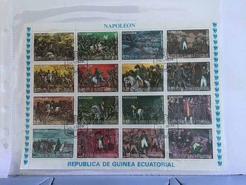 Rep de Guinea Ecuatorial Napoleón French Revolution  Stamps Sheet R26009