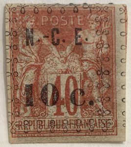 AlexStamps NEW CALEDONIA #13 IMPERF VF Used