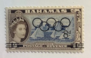 Bahamas 1964 Scott 202 MH - 8p on 10sh, Summer Olympic Games Overprint