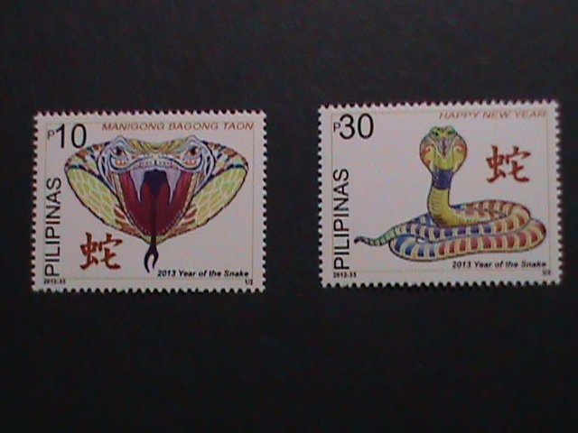 PHILIPPINES-2013 SC#3455-7  YEAR OF THE LOVELY SNAK MNH SET VERY FINE