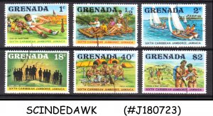 GRENADA - 1977 6th CARIBBEAN SCOUT JAMBOREE - 6V - USED