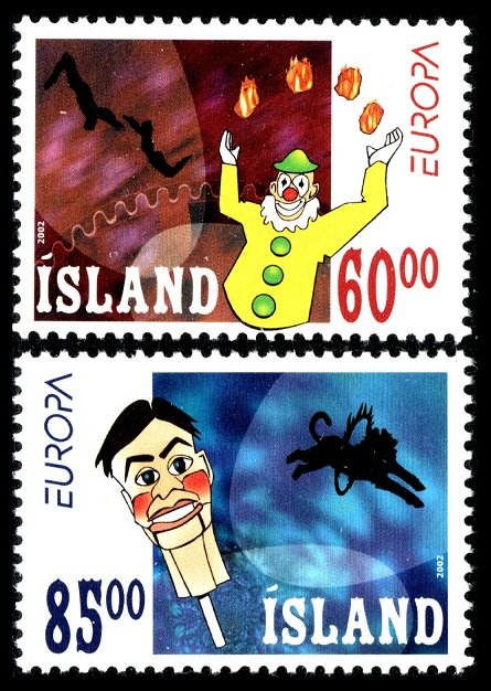 2002 Iceland 1009-1010 Europa Cept