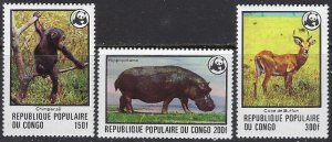 Congo (PR) 456-58 MNH 1978 high values of set (102)(ad5302)