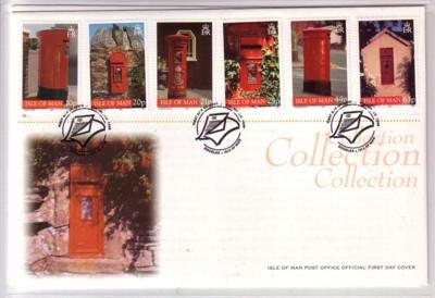 Isle of Man Sc 810-15 1999 Post Boxes stamp set FDC