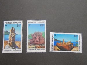 French Polynesia 1991 Sc 567-9 set MNH
