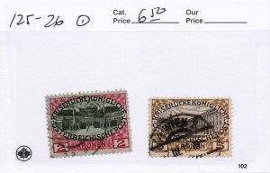 AUSTRIA   125-26   USED