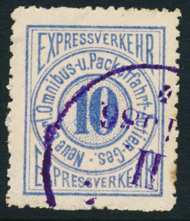 Berlin Private Post Town Local Mi B18 USED