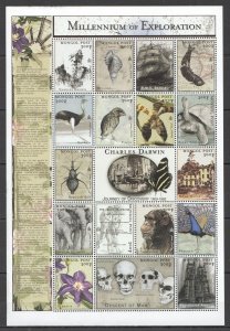 Oz0016 Mongolia Millennium Of Exploration Charles Darwin 1809-1882 Sh Mnh