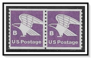 US #1820 B Eagle Coil Pair MNH