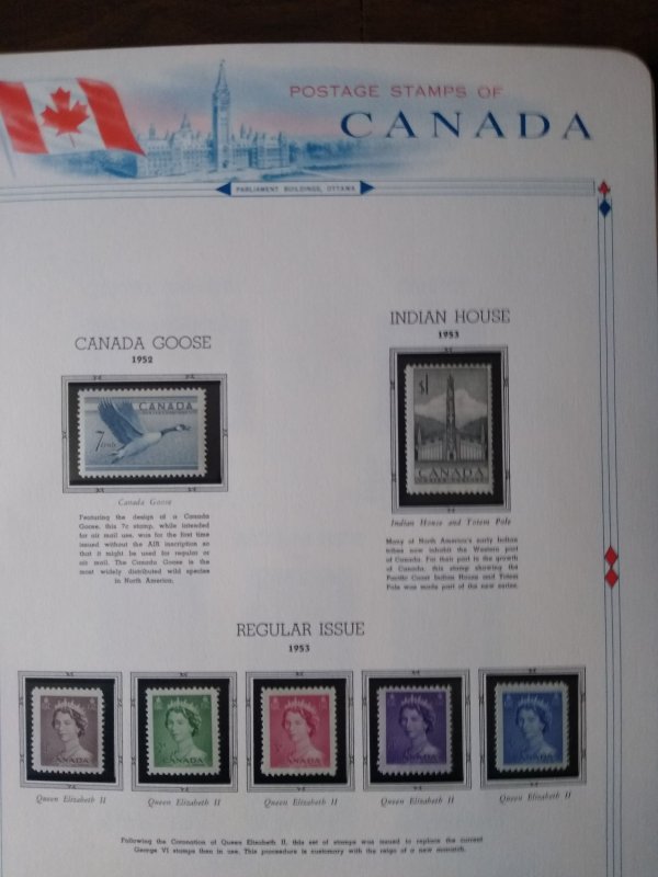 collection in album Canada all mint on White Ace pages in 3 ring binder CV $655