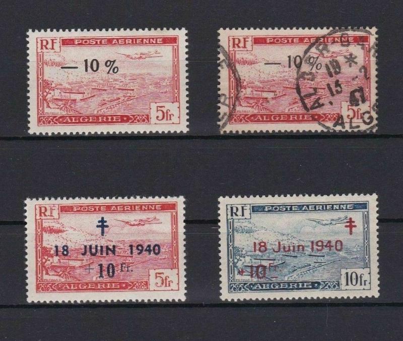 ALGERIA SURCHARGE STAMPS   MINT NEVER HINGED & USED   REF 5194